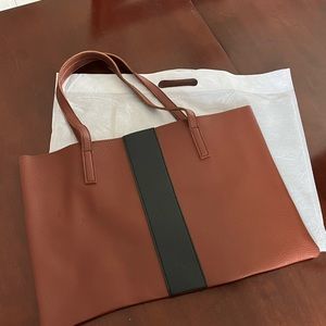 Vince Camuto Brown/Black Leather Tote bag